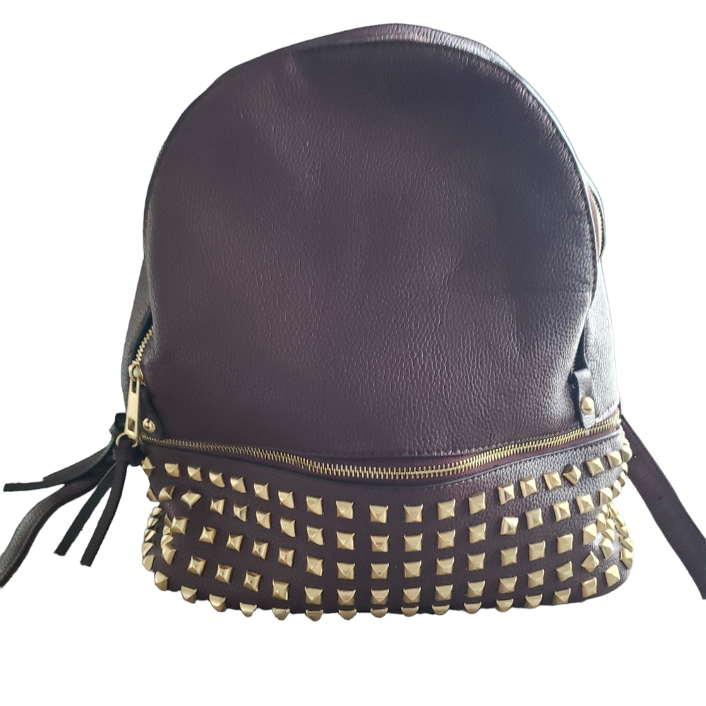 Women's Mini Backpack. 3 Zippers. Maroon color.  Like new!